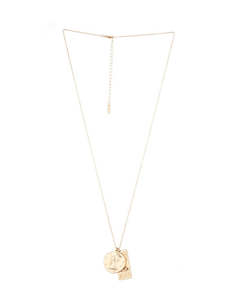 Women's Zodiac Double Charm Necklace