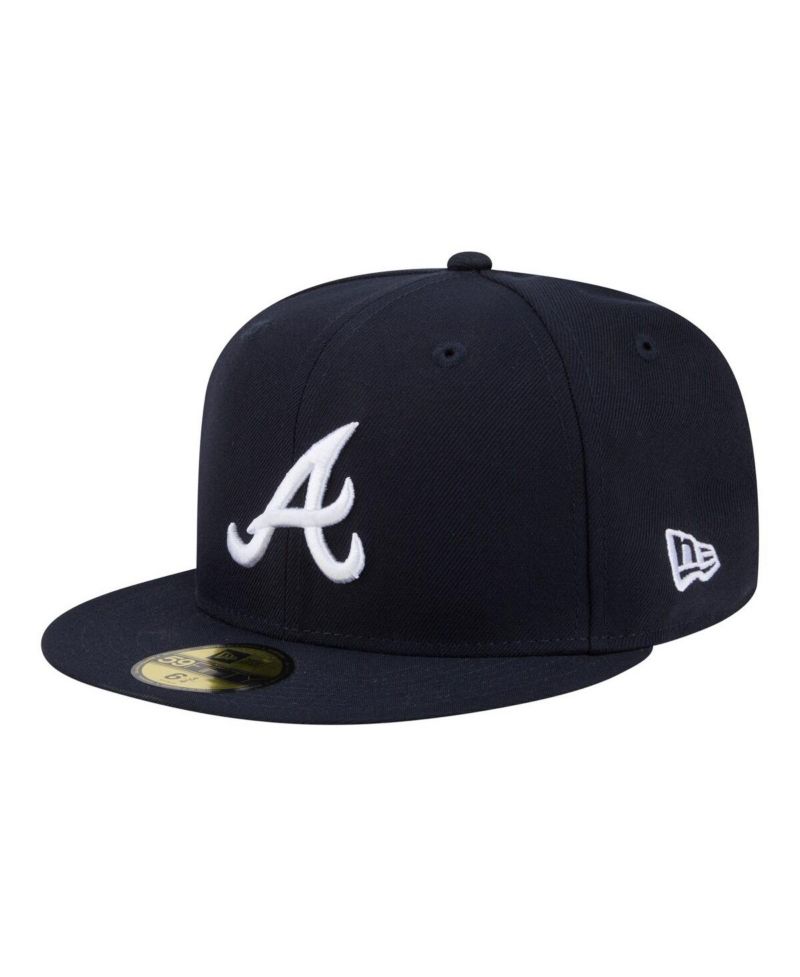 Men's Navy Atlanta Braves Hidden Hit 59FIFTY Fitted Hat