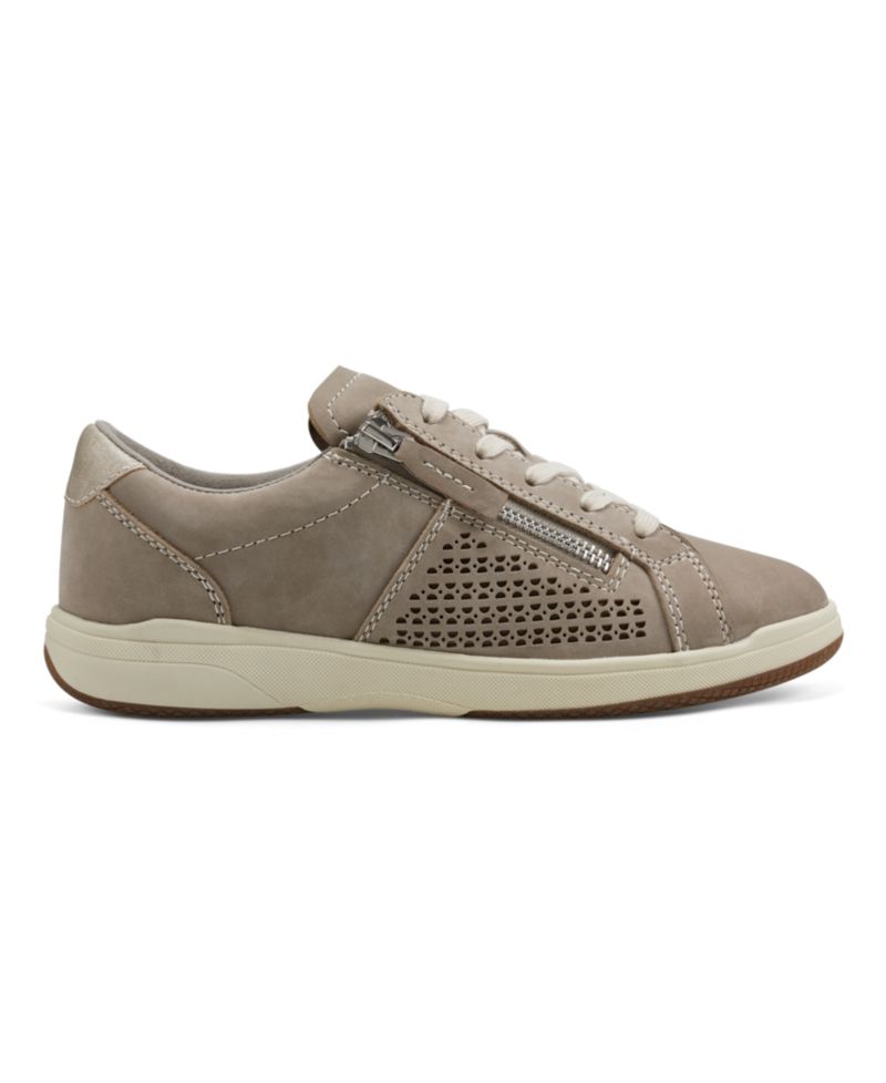 Women's Netta Side Zip Lace-Up Sneakers