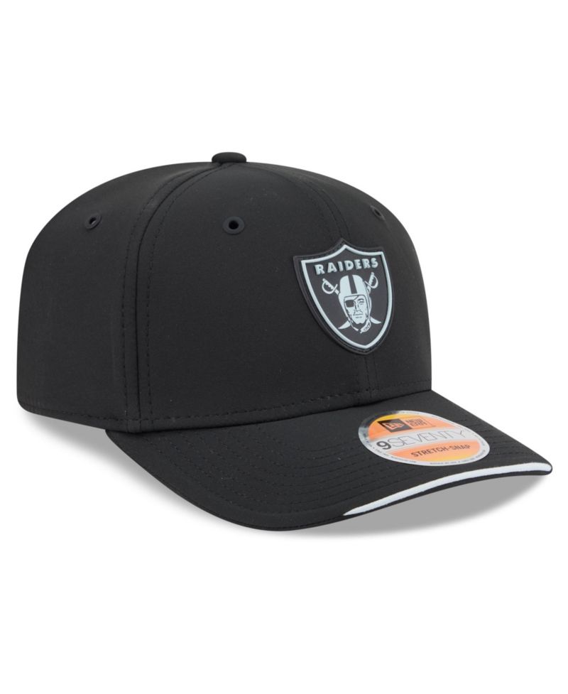 Men's Black Las Vegas Raiders 2026 Sideline 9SEVENTY Adjustable Hat
