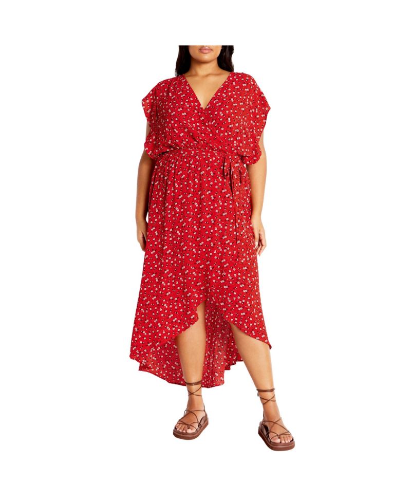 Women's Ditsy Wrap Dress