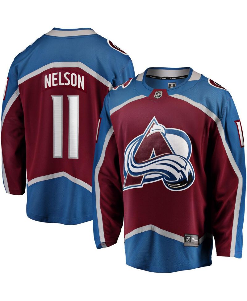 Men's Brock Nelson Burgundy Colorado Avalanche Home Breakaway Jersey