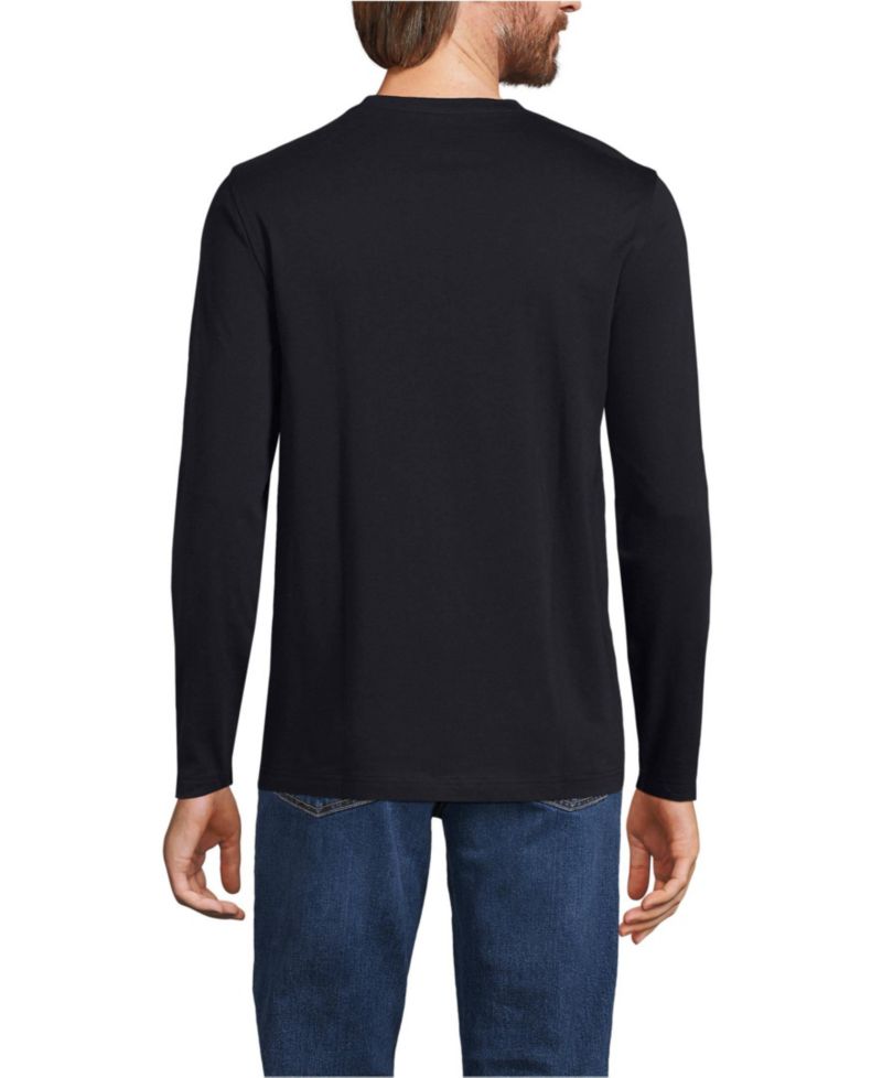 Men's Long Sleeve Cotton Supima Henley