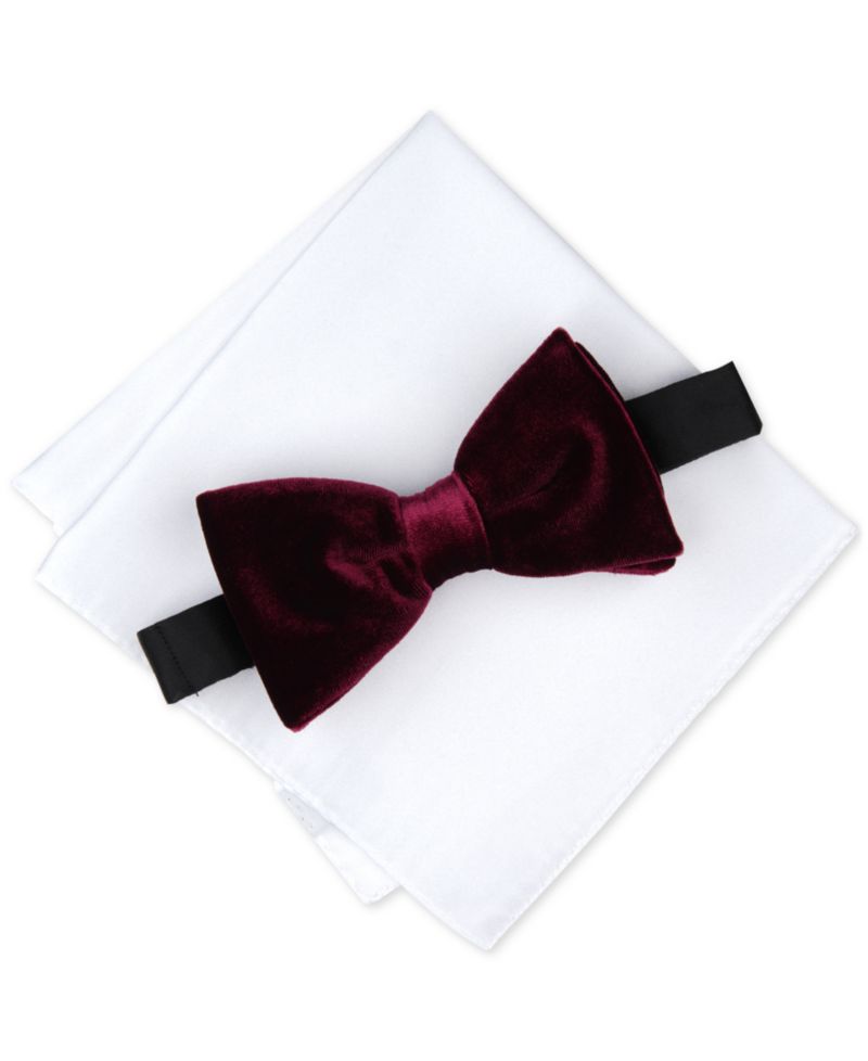 Men's Cameo Velvet Solid Bowtie