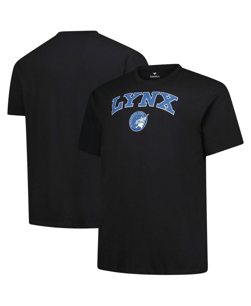 Men's Black Minnesota Lynx Big & Tall Arch Logo T-Shirt