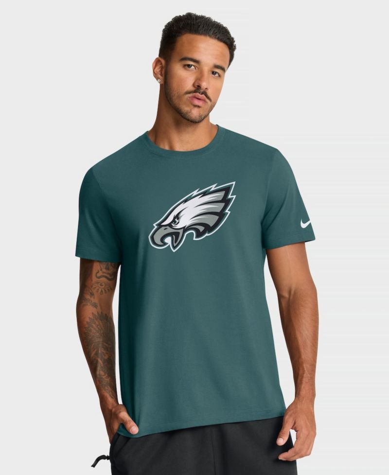 Men's Midnight Green Philadelphia Eagles Essential Logo T-Shirt