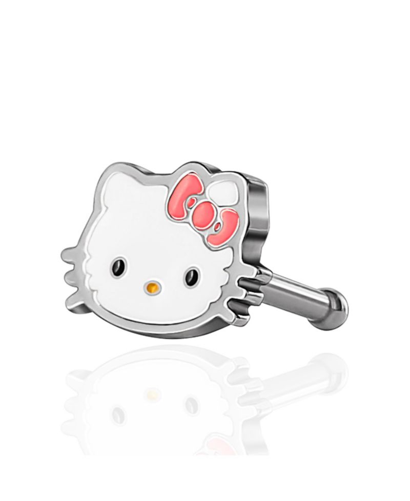 Sanrio Authentic Officially Licensed Womens 20G Stainless Steel Nose Ring Bone Stud
