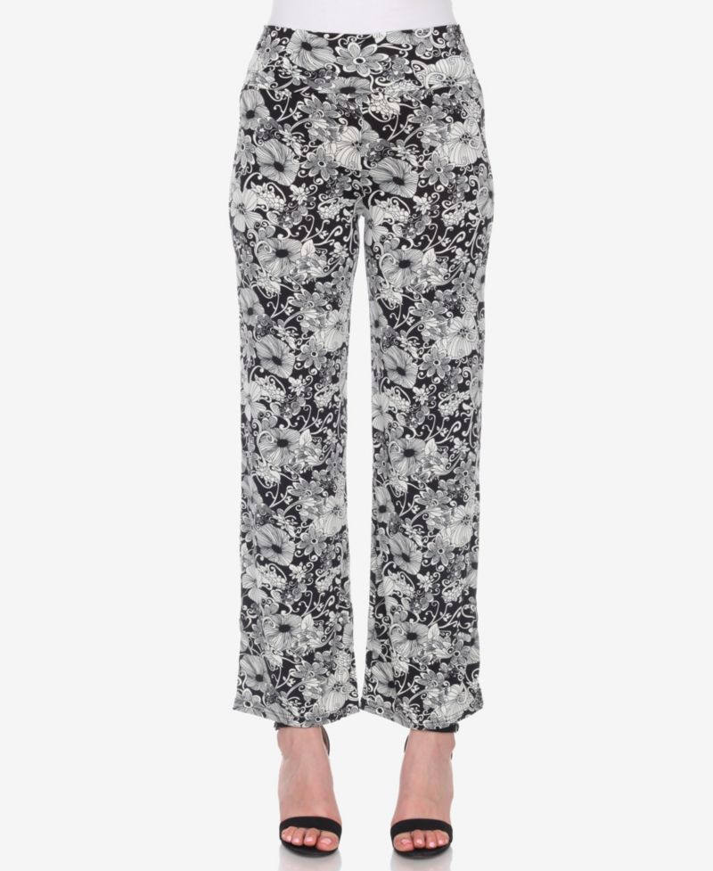 Women's Floral Print Wide Leg Palazzo Pants