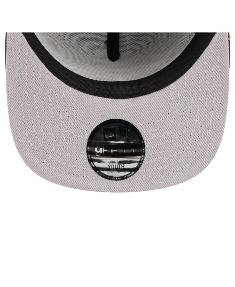 Big Boys and Girls Black Denver Broncos Bolt A-Frame 9FIFTY Snapback Hat