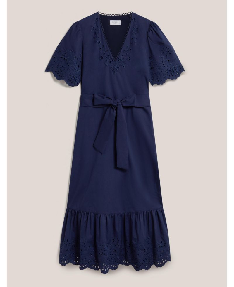 Women's Meghan Broderie Cutwork Midi Dress