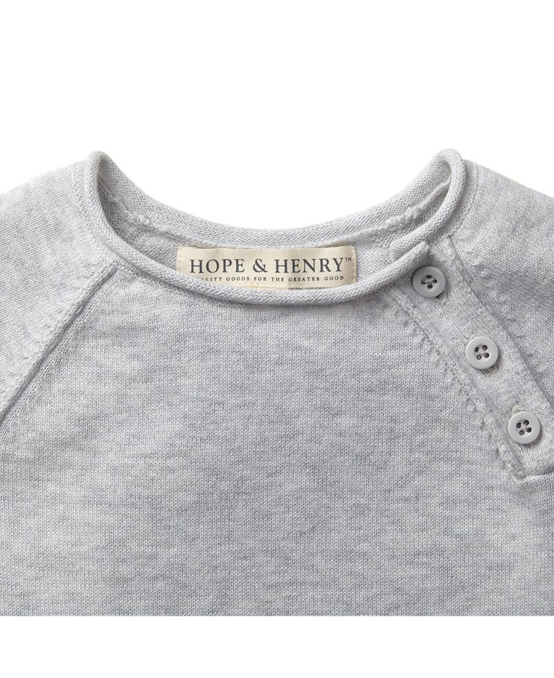 Baby Girls Hope and Henry Raglan Sweater Romper