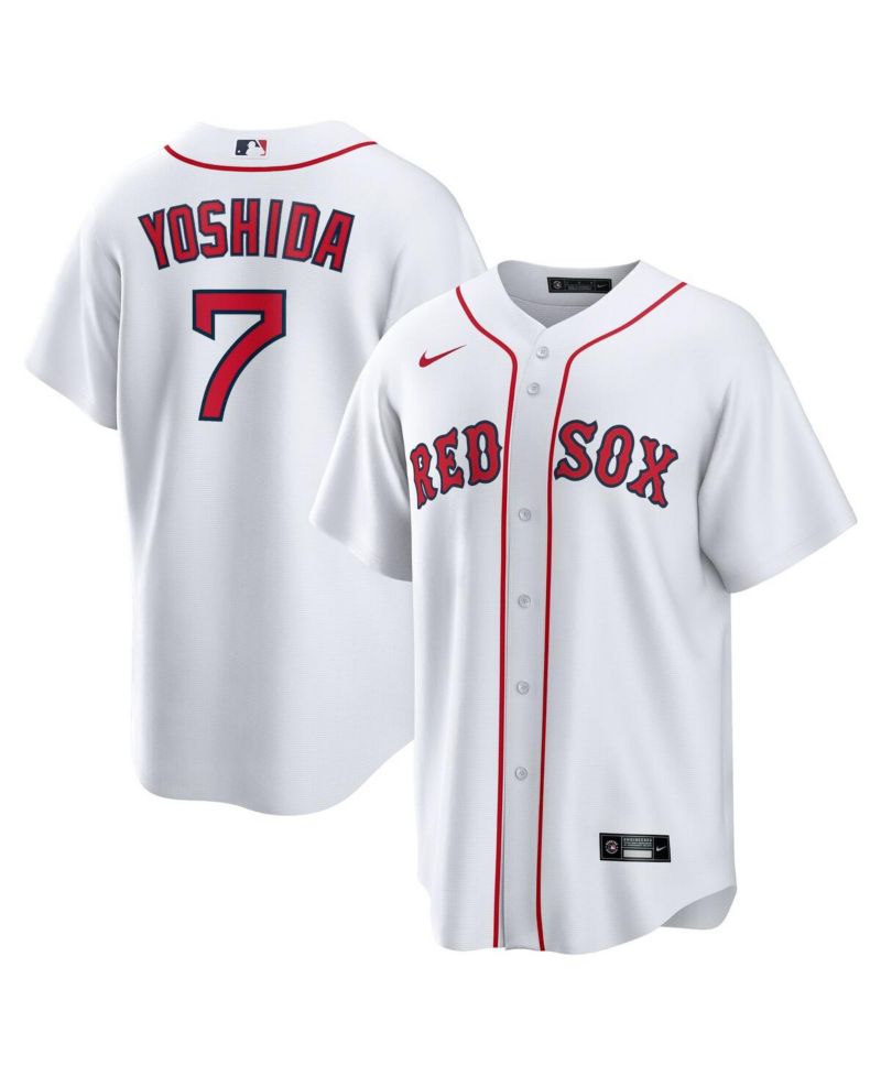 Men's Masataka Yoshida White Boston Red Sox Home Official Replica Player Jersey