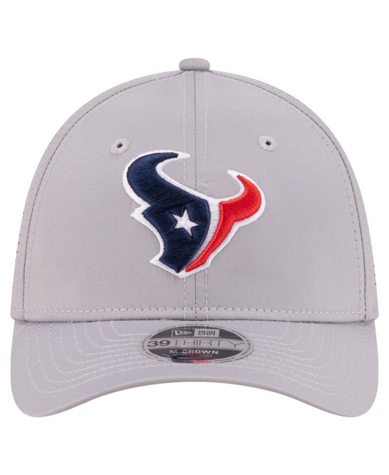 Men's Gray Houston Texans 39THIRTY M-Crown Flex Fit Hat