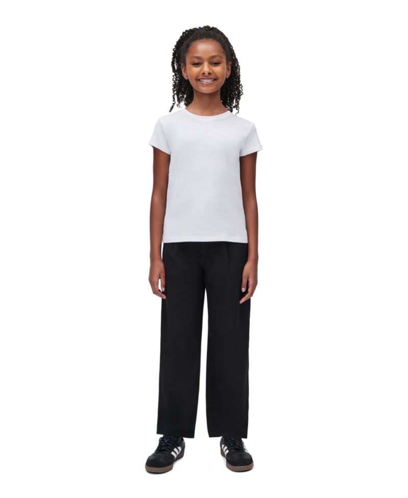 Girls' 7-16 Short-Sleeve Refined Tailored T-Shirt