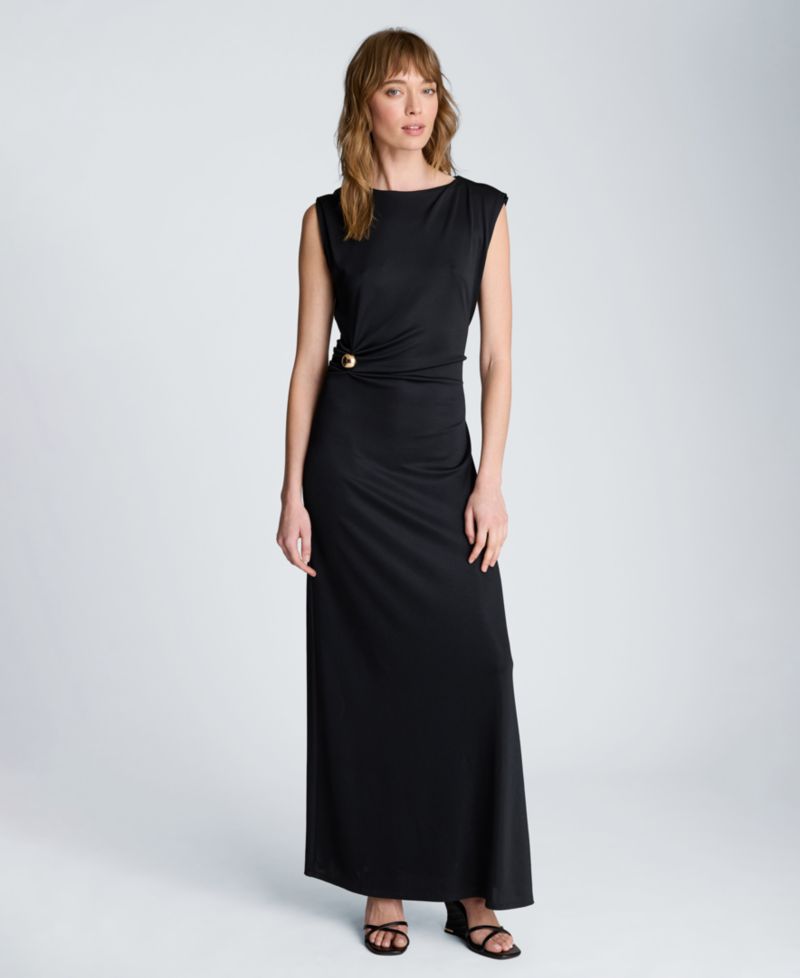 Women's Waist Drape Maxi Dress