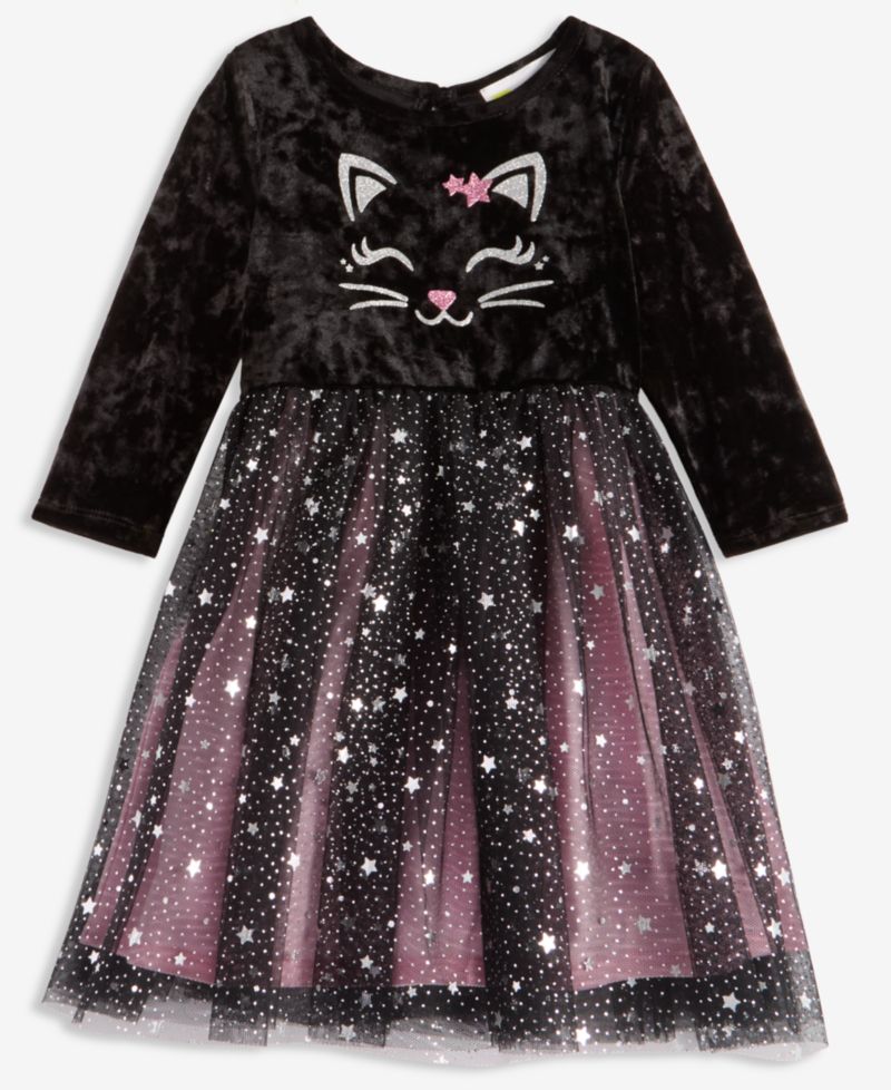Toddler Girls' 12M-5T Cat Tulle Dress