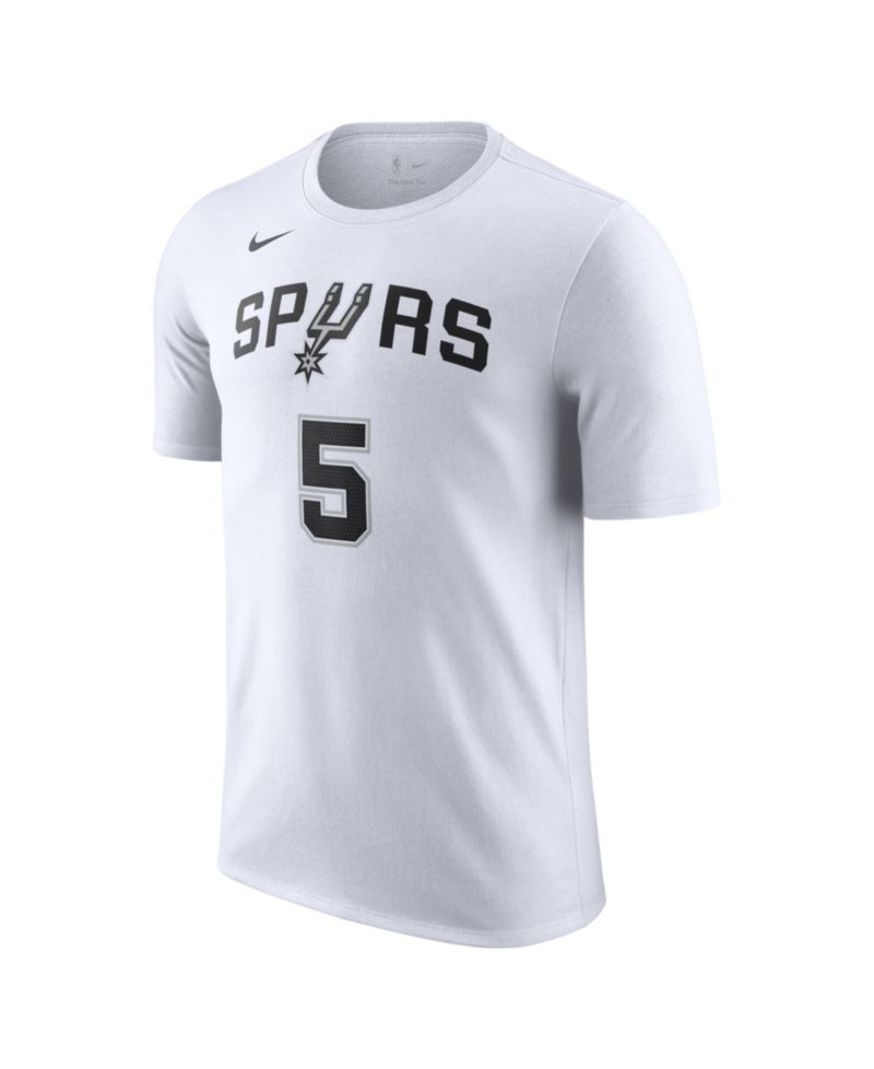 Men's and Women's Stephon Castle White San Antonio Spurs Name & Number T-Shirt
