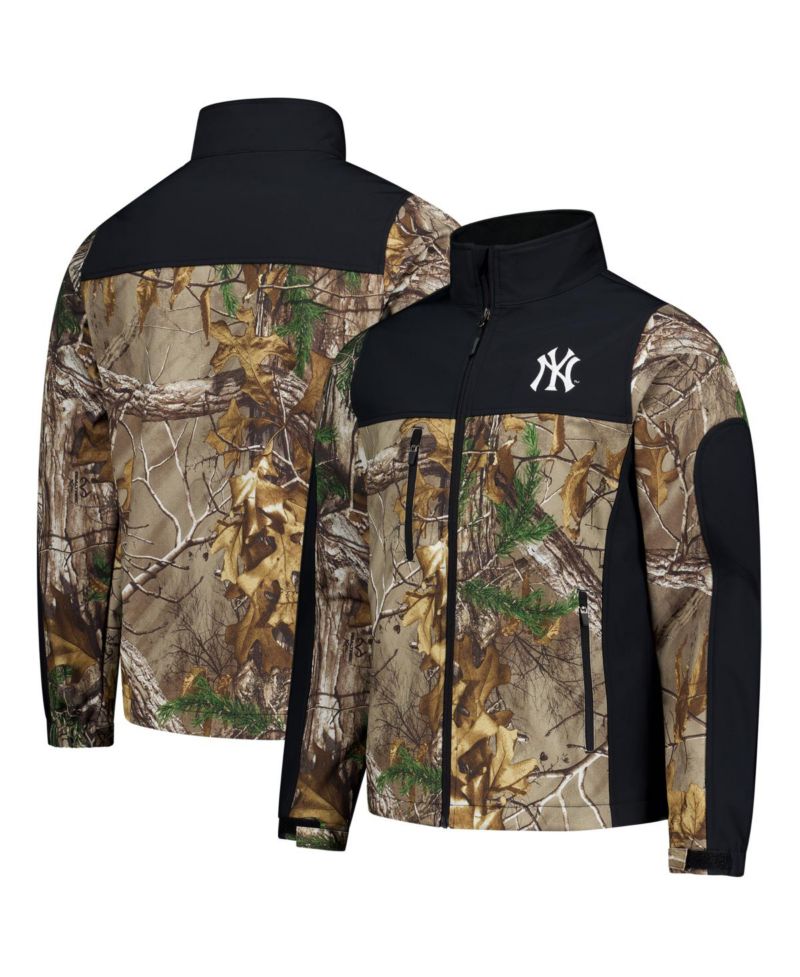 Men's Camo New York Yankees Hunter Softshell Realtree Full-Zip Jacket