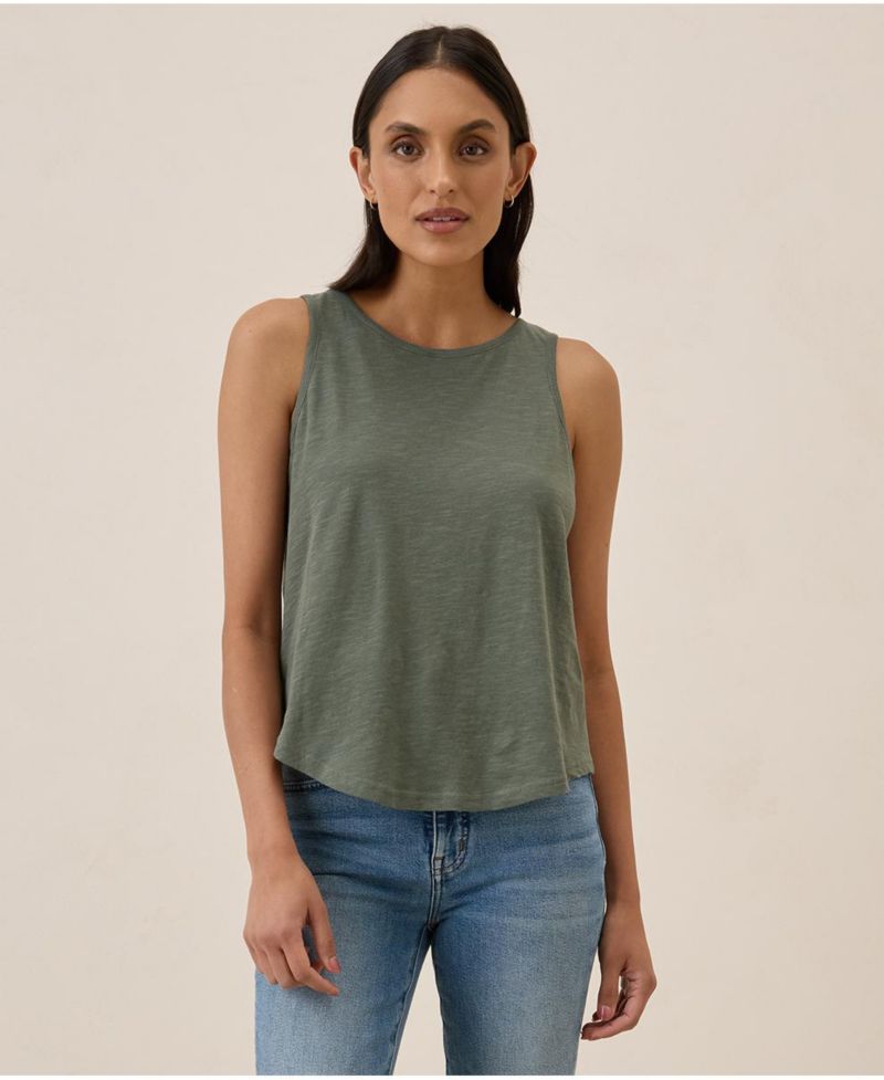 Women's Organic Cotton Featherweight Slub Reversible Tank
