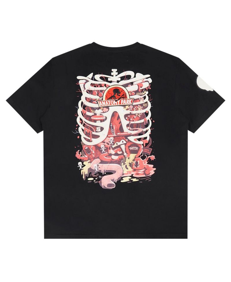 Men's Black Rick And Morty Anatomy Park T-Shirt