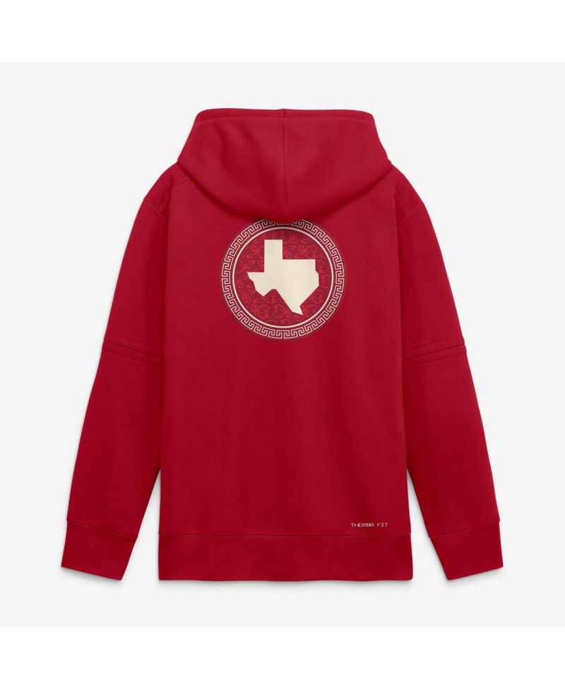 Men's Red Texas Rangers 2026 City Connect Authentic Collection Therma-FIT Hoodie