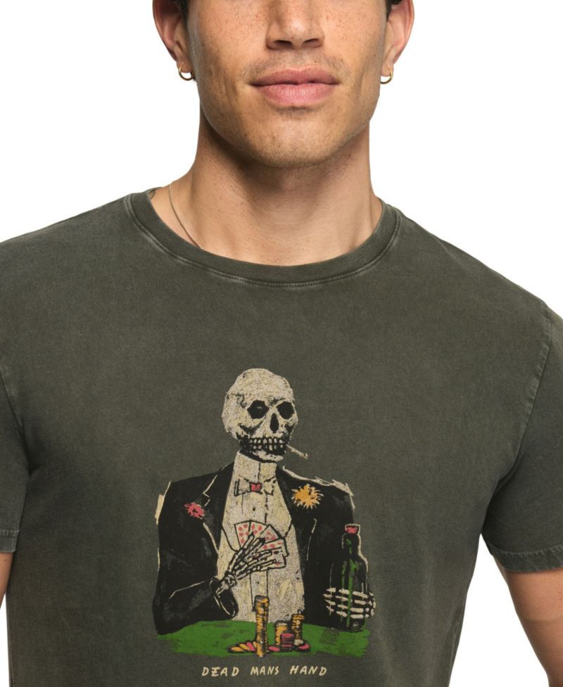 Men's Dead Man's Hand Graphic Crew Neck T-Shirt