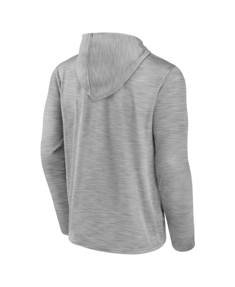Men's Heather Gray Detroit Lions Never Quit Hoodie