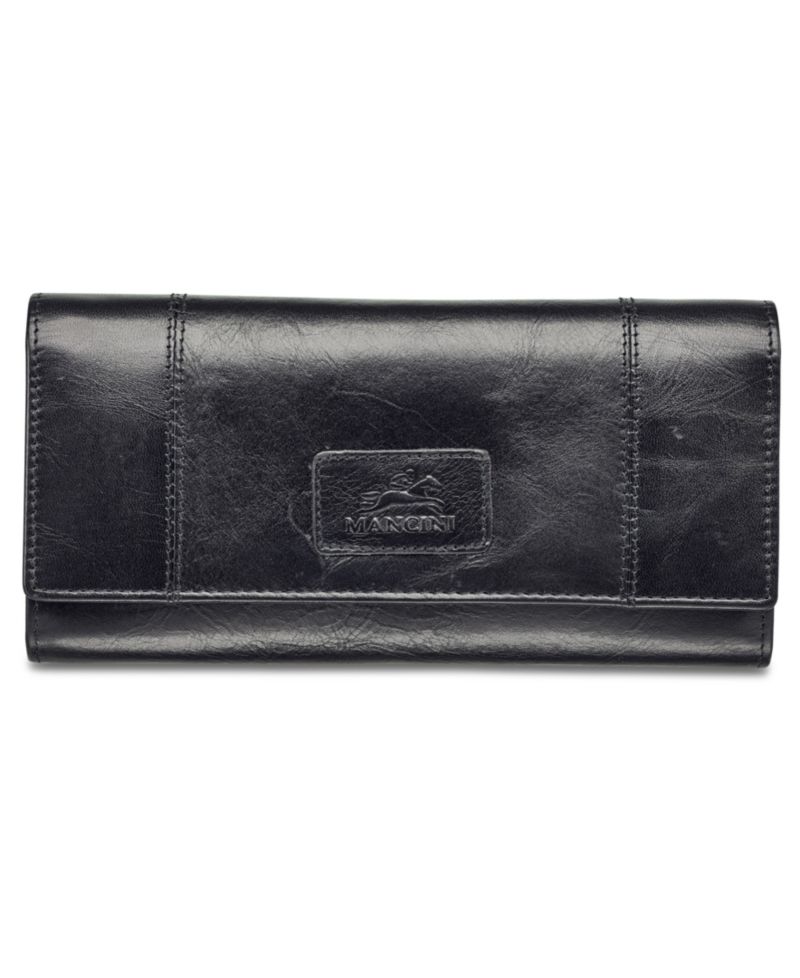 Casablanca Collection RFID Secure Ladies Trifold Wing Wallet