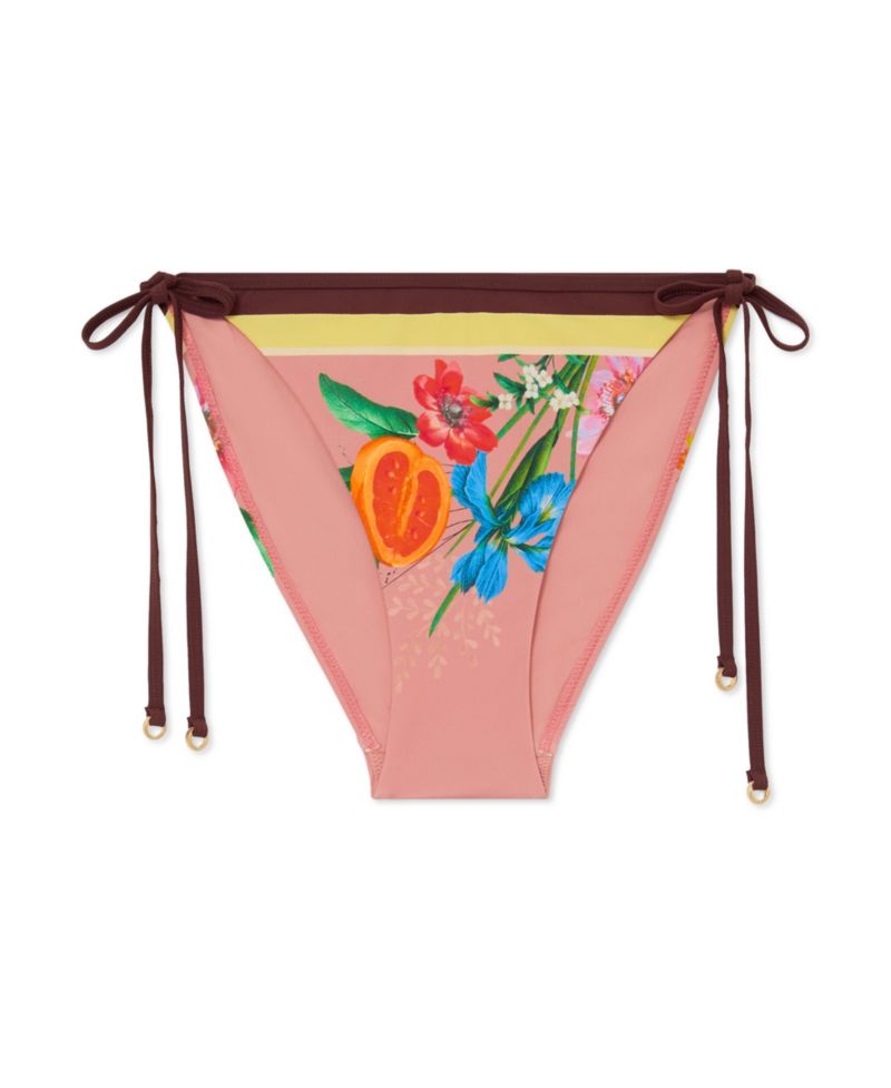 Women's Floral-Print Side-Tie Bikini Bottoms