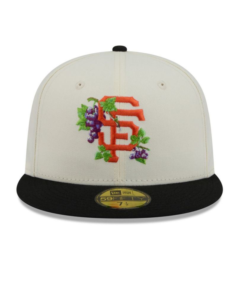 Men's White/Black San Francisco Giants Blossom 59FIFTY Fitted Hat