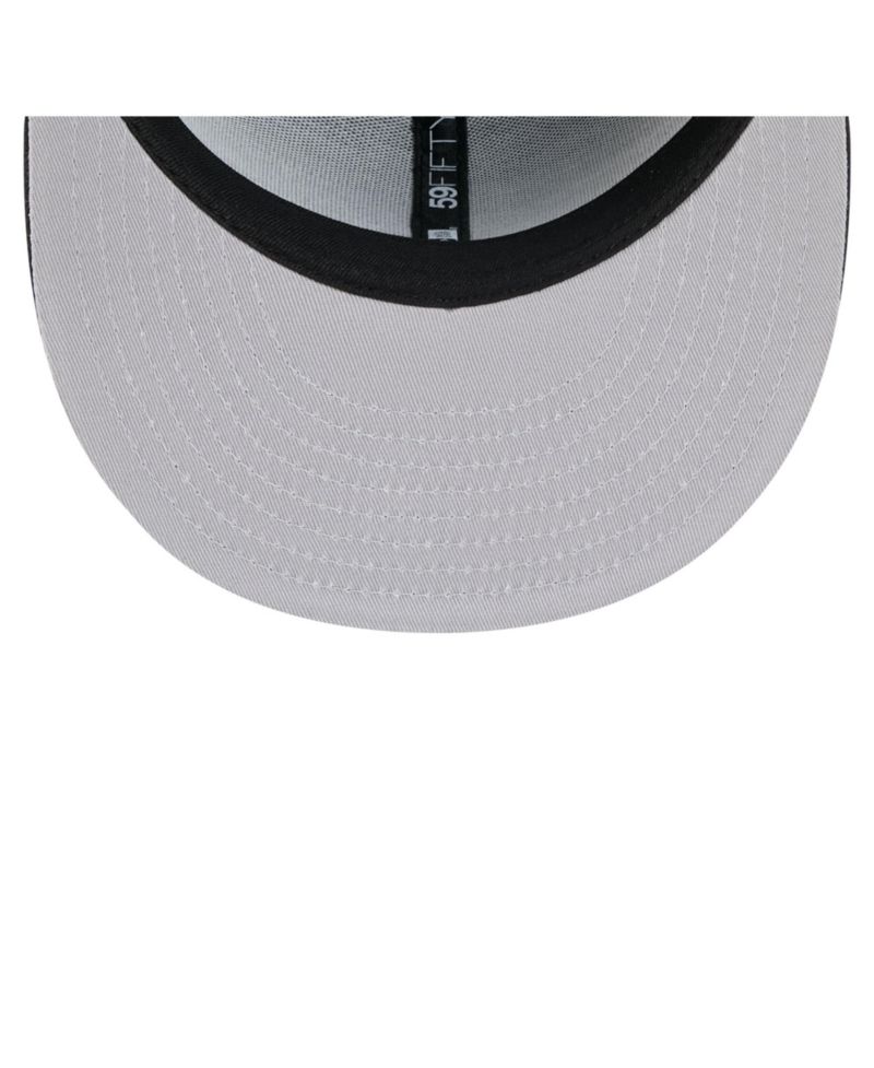 Men's Black Chicago White Sox Side Script 59FIFTY Fitted Hat