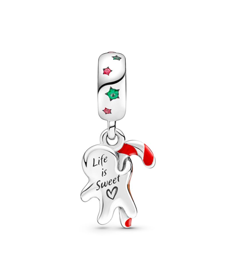 Sterling Silver Gingerbread Man Dangle Charm