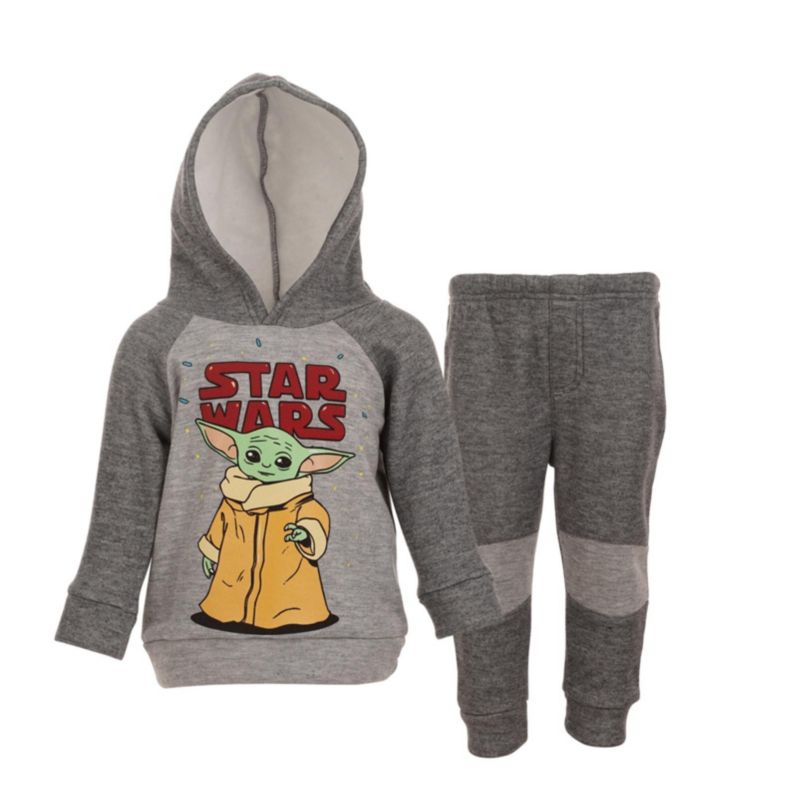 Boys The Mandalorian Grogu 2-Piece Fleece Hoodie and Jogger Set