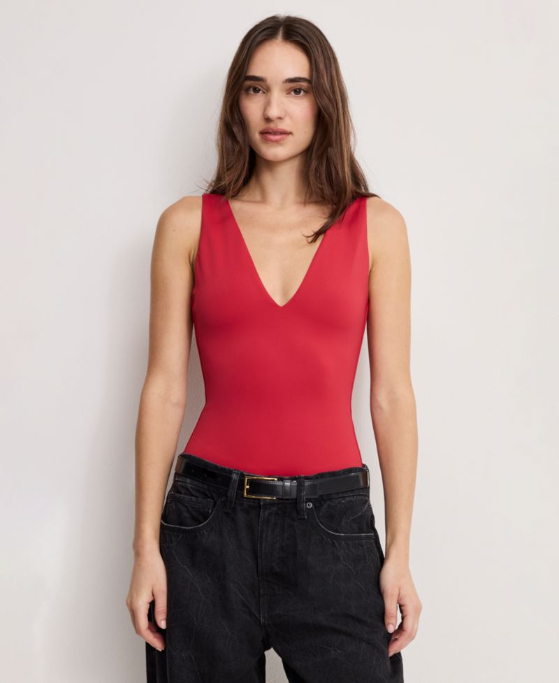 Women's Scuba V-Neck Bodysuit