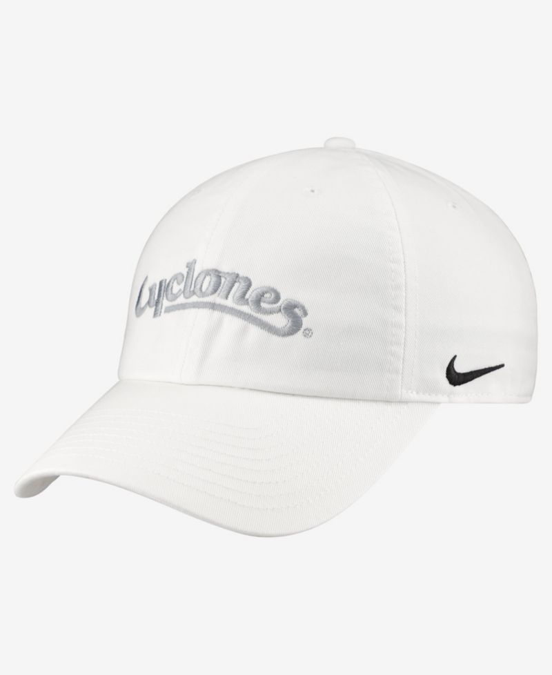 Men's and Women's Iowa State Cyclones White Club Adjustable Hat