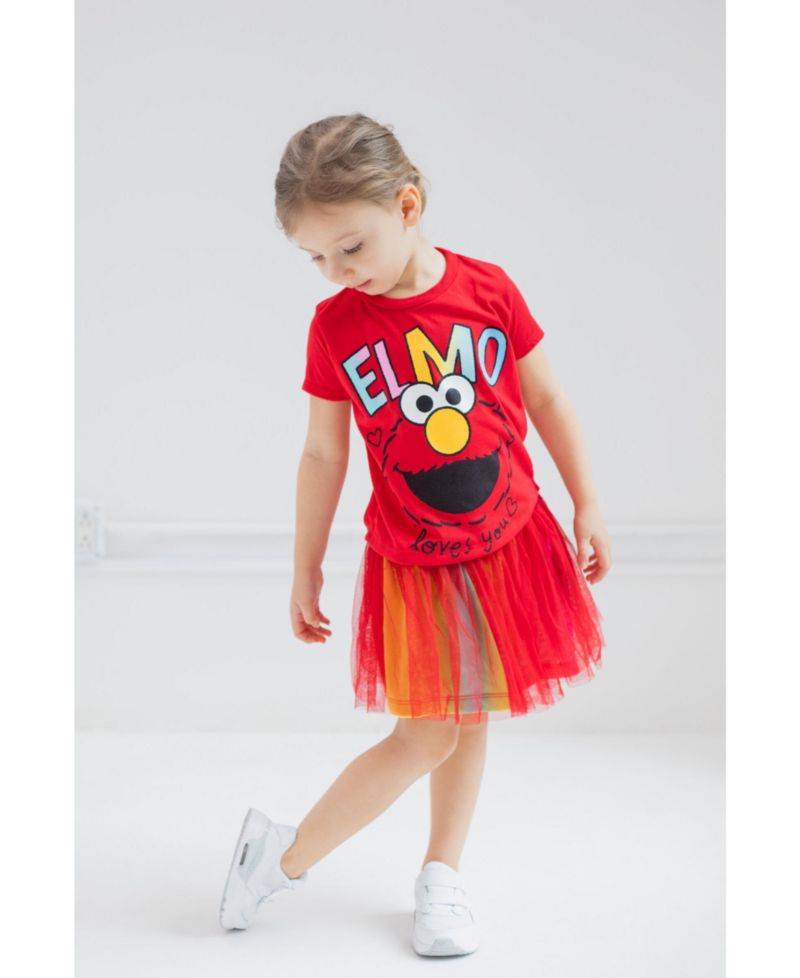 Little Girls (6-8) T-Shirt and Tutu Skirt Set