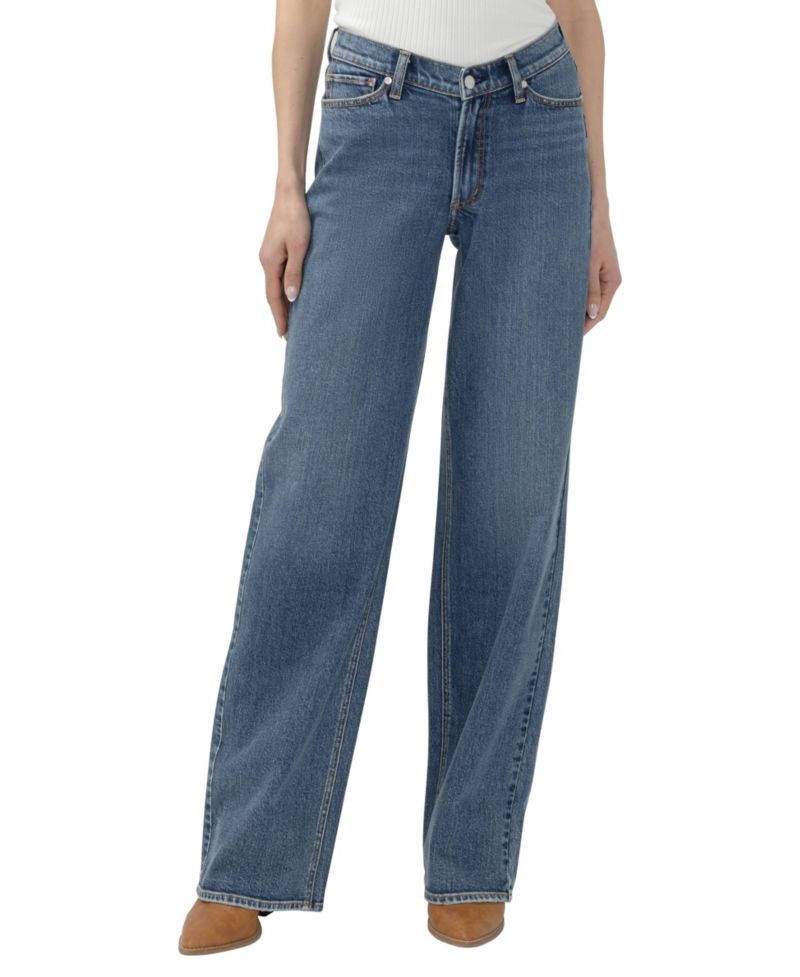 Women's Low-Rise Wide-Leg V-Front Jeans