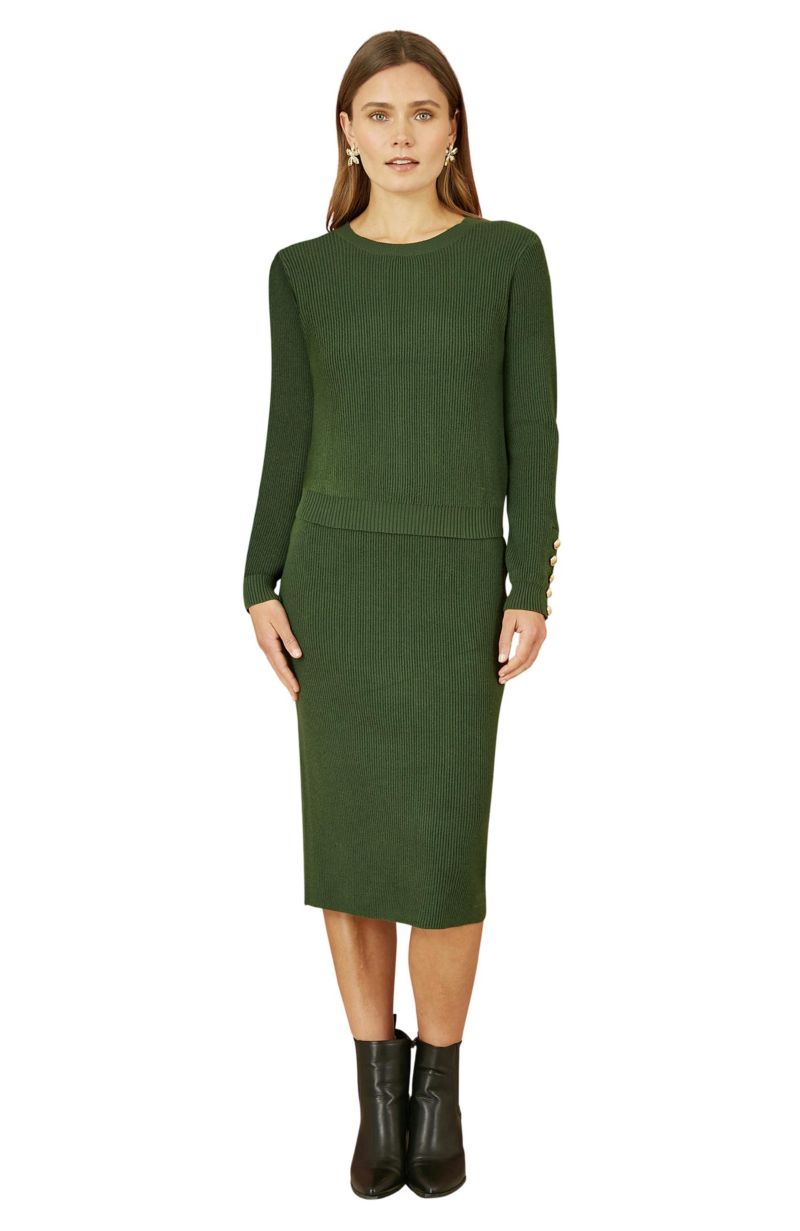 Women's Sleeve Button Detail Jumper