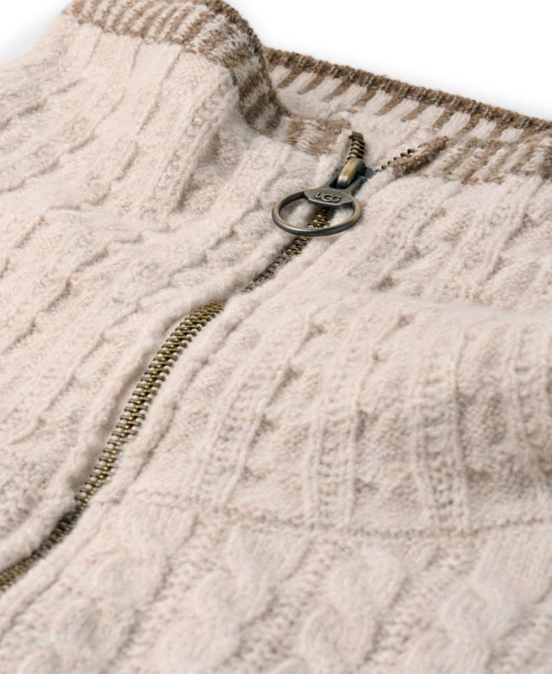 Women's Rylynn Quarter-Zip Cable-Knit Sweater