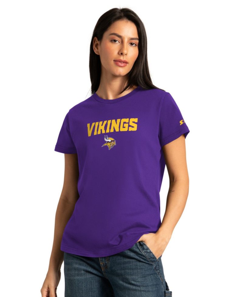 Women's Purple/Ash Minnesota Vikings Short Sleeve & Long Sleeve T-Shirt Combo Pack
