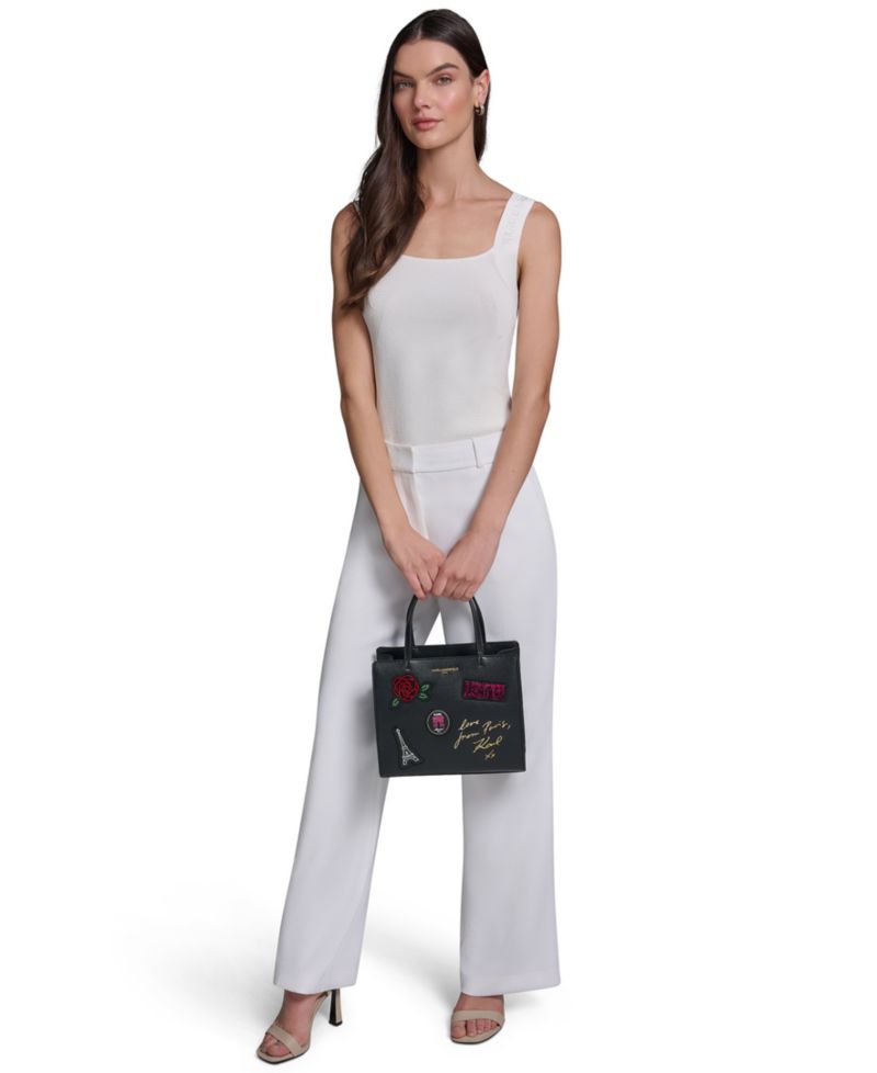 Maybelle Logo Print Small Satchel Handbag