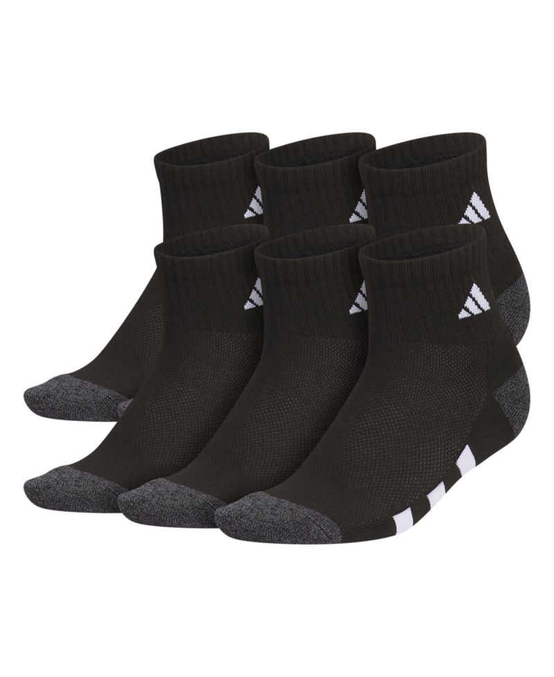 Boys Youth Athletic Cushioned Quarter Socks, Pack of 6