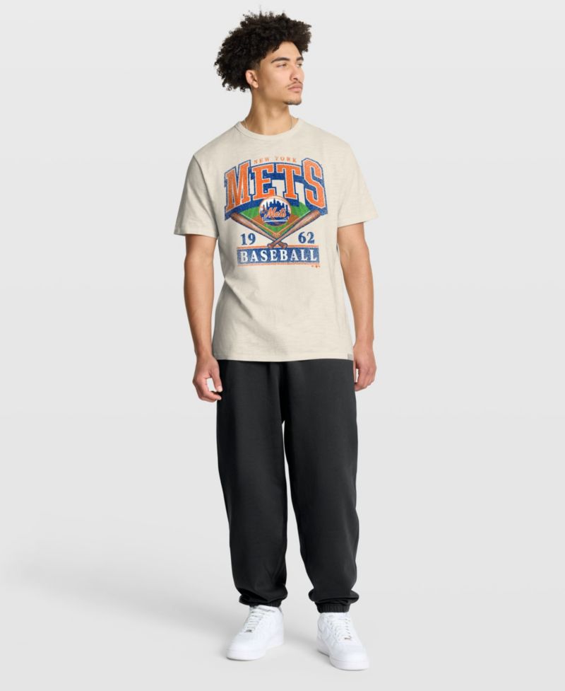 Men's Tan New York Mets Stadium Slub T-Shirt