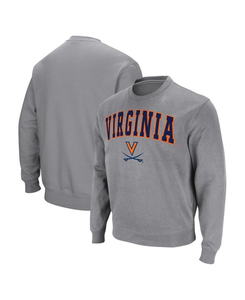 Men's Virginia Cavaliers Arch and Logo Pullover Sweatshirt