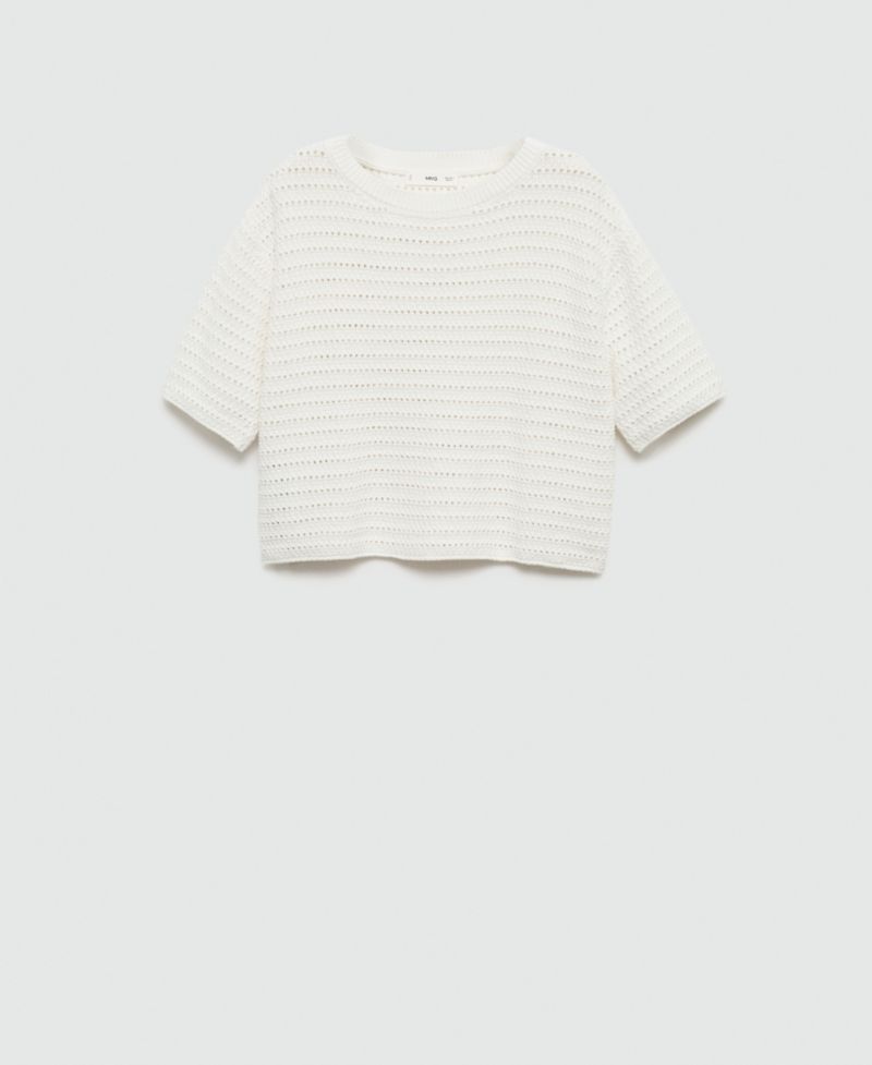 Women's Openwork Details Knitted Jumper