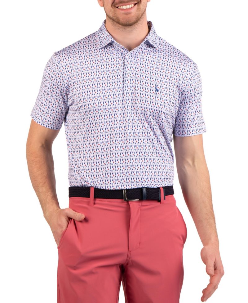 Men's Bottoms Up Printed Performance Polo