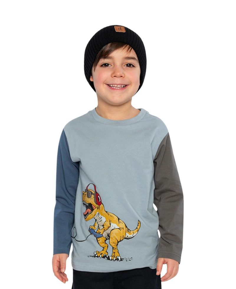 Big Boys Long Sleeve Cotton T-Shirt