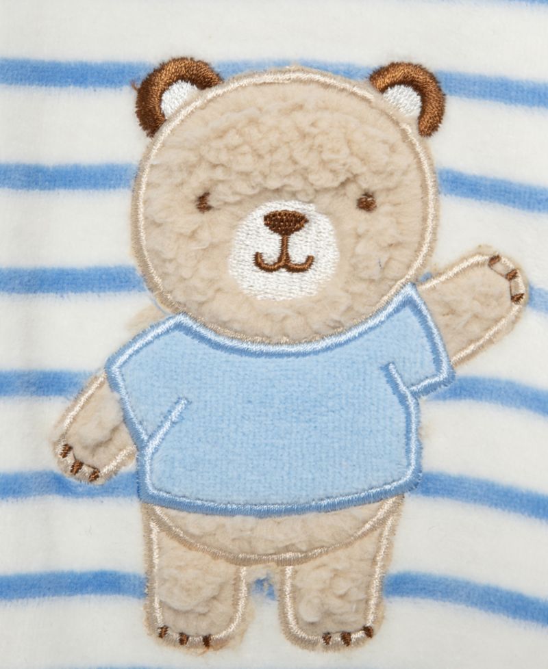 Baby Boys' Fuzzy Bear Footie Coverall