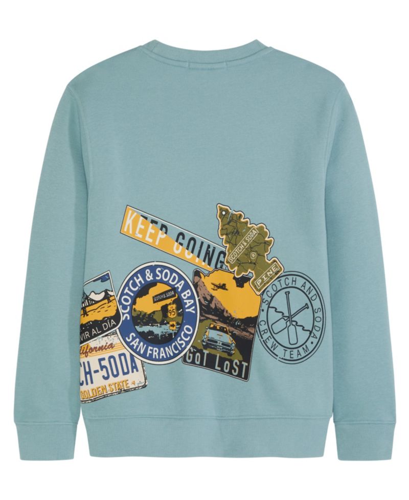Big Boys Graphic Fleece Crew Shirt