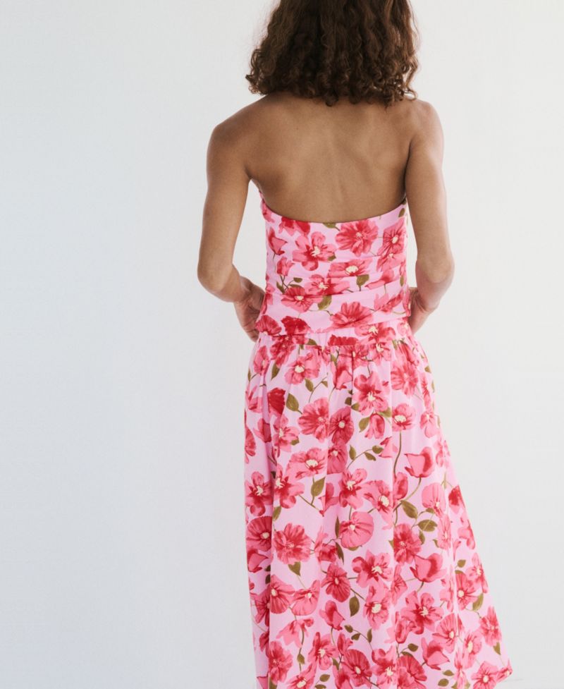 Women's Floral Halter-Neck Top